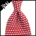 100% Handarbeit perfekte Knoten Print Tie Silk Twill